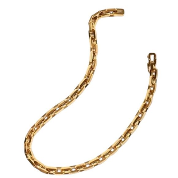 Eddie Borgo Supra Link Necklace 12K Gold Finish - Picture 1 of 4